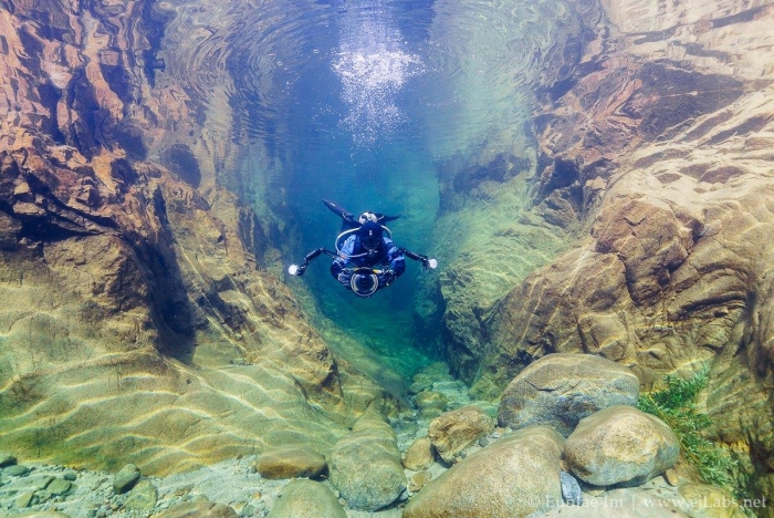 Freshwater diving in South Korea
